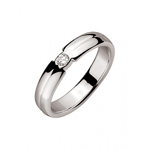 Золота каблучка з діамантом (01-200438380) фотографія