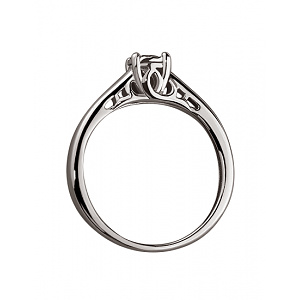 Золота каблучка з діамантом (01-200468480) фотографія