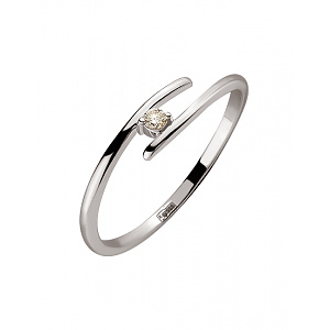 Золота каблучка з діамантом (01-200492280) фотографія