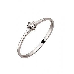 Золота каблучка з діамантом (01-200563580) картинка Золота каблучка з діамантом (01-200563580) фотографія