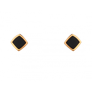 Золоті сережки з емаль (01-200788580) фотографія