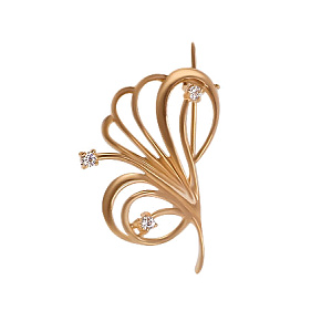 Золотая брошь  (1-бр-36) фотография