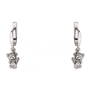 Золотые серьги с бриллиантами (2б_с-244) фотография