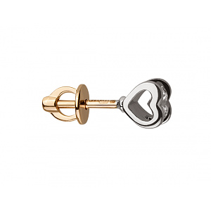 Золотые серьги с цирконием куб. (01-18375481) фотография