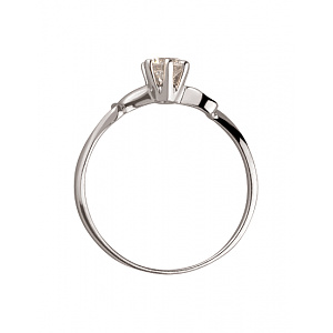 Золотое кольцо с цирконием куб. (01-200120281) фотография