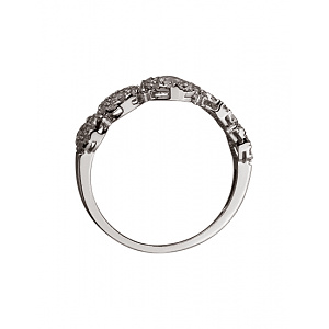 Золота каблучка з цирконієм куб. (01-200209481) фотографія