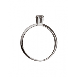 Золота каблучка з діамантом (01-200257981) фотографія