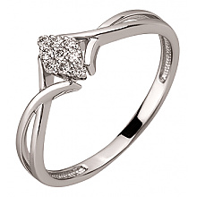 Золота каблучка з діамантами (01-200599981)