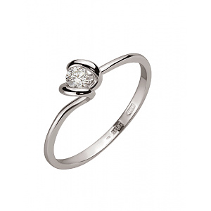 Золота каблучка з діамантом (01-200606481) фотографія