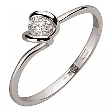 Золотое кольцо с бриллиантом (01-200606481)