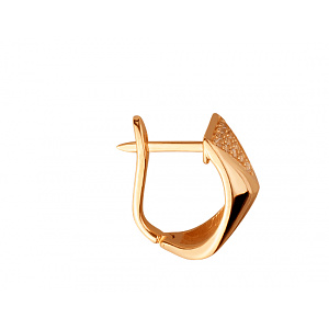 Золоті сережки з фіанітом (цирконієм куб.) (01-200633481) фотографія