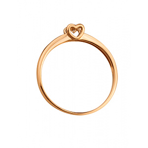 Золотое кольцо с бриллиантом (01-200742481) фотография