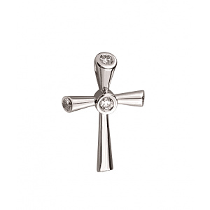Золотий хрестик з діамантами (01-200755481) фотографія