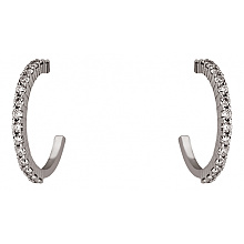 Золотые серьги с бриллиантами (01-200838281)