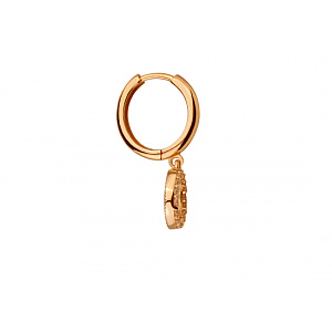 Золотые серьги с фианитом (цирконием куб.) (01-200838381) фотография