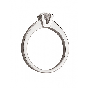 Золотое  кольцо с бриллиантом (01-200841781) фотография