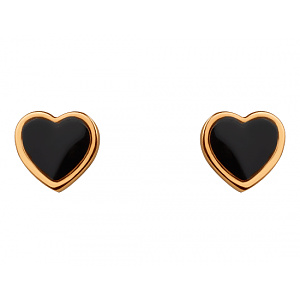 Золоті сережки з емаль (01-200847481) фотографія