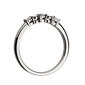 Золота каблучка з діамантами (2б_к-236) фотографія