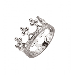 Золота каблучка з фіанітами  та  цирконіями (2б_к-306) картинка Золота каблучка з фіанітами  та  цирконіями (2б_к-306) фотографія