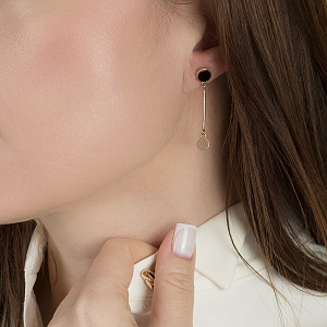 Золоті сережки  (1с218/67б) фотографія