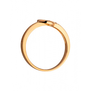 Золота каблучка з цирконієм куб. (01-200243982) фотографія