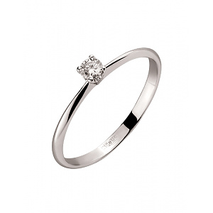 Золота каблучка з діамантом (01-200489282) фотографія