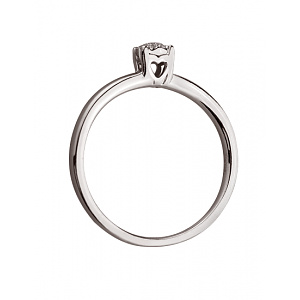 Золота каблучка з діамантами (01-200523182) фотографія