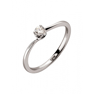 Золотое  кольцо с бриллиантом (01-200547182) фотография