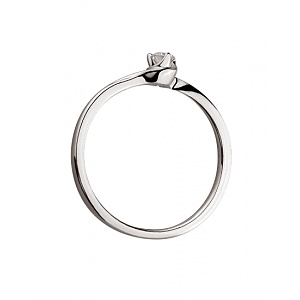 Золотое  кольцо с бриллиантом (01-200547182) фотография