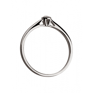 Золотое кольцо с бриллиантом (01-200569582) фотография