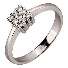 Золота каблучка з діамантами (01-200581582)