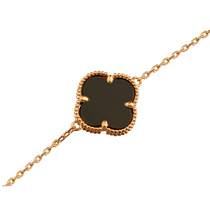 Золотий браслет з цирконієм куб. (01-200581682) фотографія