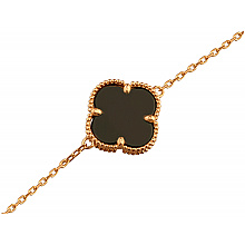 Золотий браслет з цирконієм куб. (01-200581682)