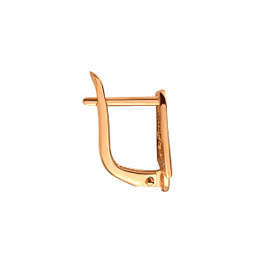 Золоті сережки з цирконієм куб. (01-200602982) фотографія