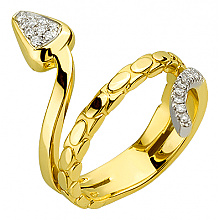 Золота каблучка з діамантами (01-200606482)