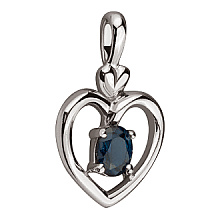 Золотий кулон з корундом (01-200740182)