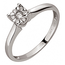 Золота каблучка з діамантами (01-200807482)