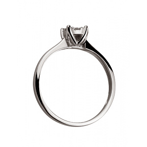 Золота каблучка з діамантами (01-200807482) фотографія