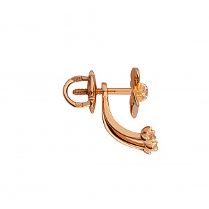 Золотые серьги с фианитами (1б_с-198) фотография