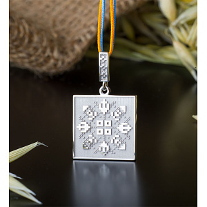 Золотий кулон «Родина» (2б_п-245) фотографія