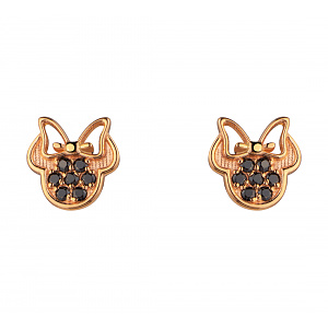 Золотые серьги с фианитами (1б_с-257) фотография