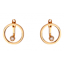 Золоті сережки з діамантами (1б_с-287)