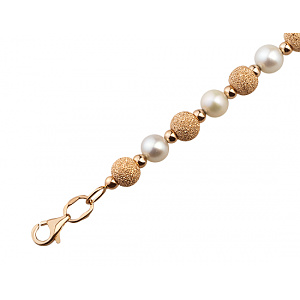 Золотое колье с жемчугом (01-18344083) фотография