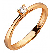 Золотое кольцо с бриллиантом 01-200152583 фотография 1