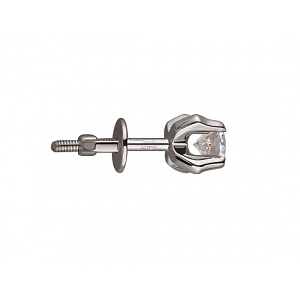 Золоті сережки з цирконієм куб. (01-200209483) фотографія