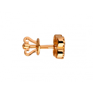 Золотые серьги с цирконием куб. (01-200358783) фотография