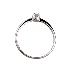 Золота каблучка з діамантом (01-200395283) фотографія