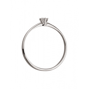 Золотое кольцо с бриллиантом (01-200552683) фотография