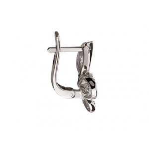 Золоті сережки з цирконієм куб. (01-200569583) фотографія