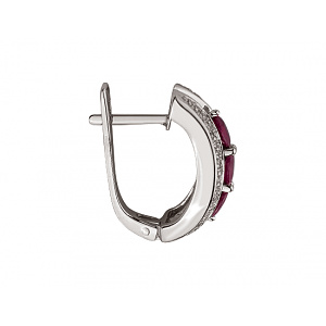 Золотые серьги с бриллиантами (01-200599983) фотография